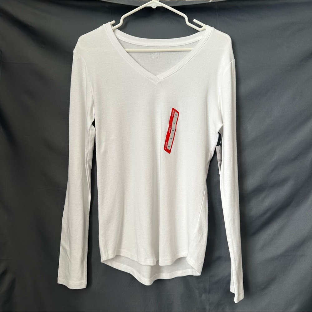 BCG Women’s White Long Sleeve Casual Top Size: Medium NWT